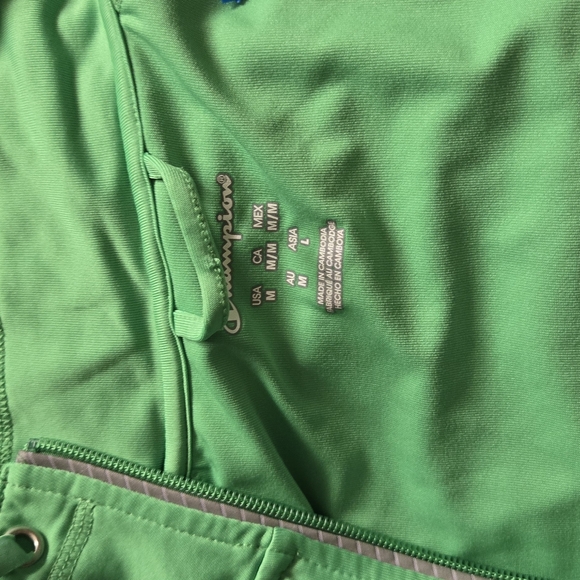 Champion Green Women's Running Jacket MEDIUM M - Picture 5 of 5